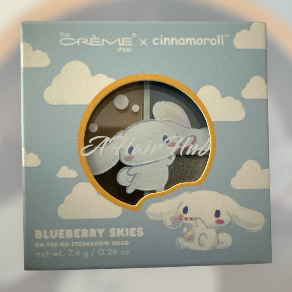 The Creme Shop Sanrio Cinnamoroll Eyeshadow Palette Blueberry Sunshine NEW